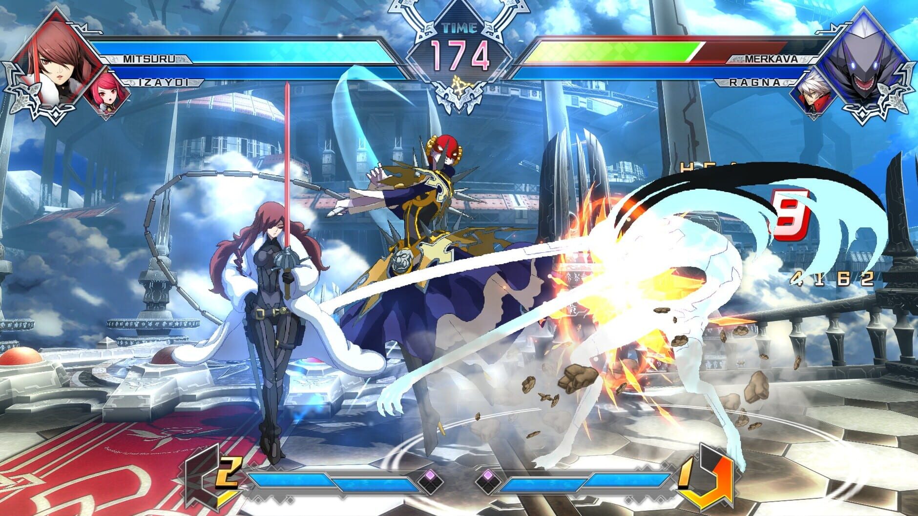 Screenshot for BlazBlue: Cross Tag Battle - Character Pack Vol. 4: Izayoi/Mitsuru/Merkava