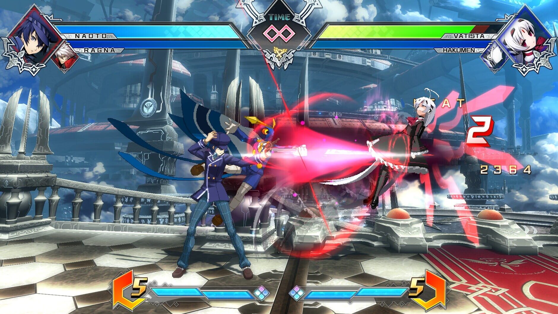 Screenshot for BlazBlue: Cross Tag Battle - Character Pack Vol. 3: Hakumen/NaotoShirogane/Vatista