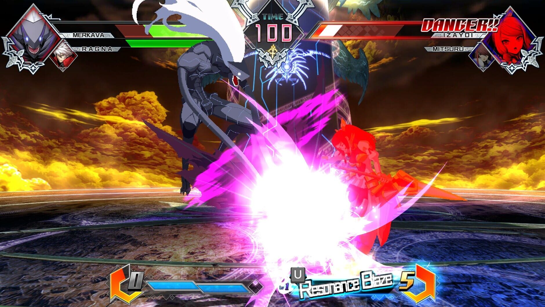 Screenshot for BlazBlue: Cross Tag Battle - Character Pack Vol. 4: Izayoi/Mitsuru/Merkava