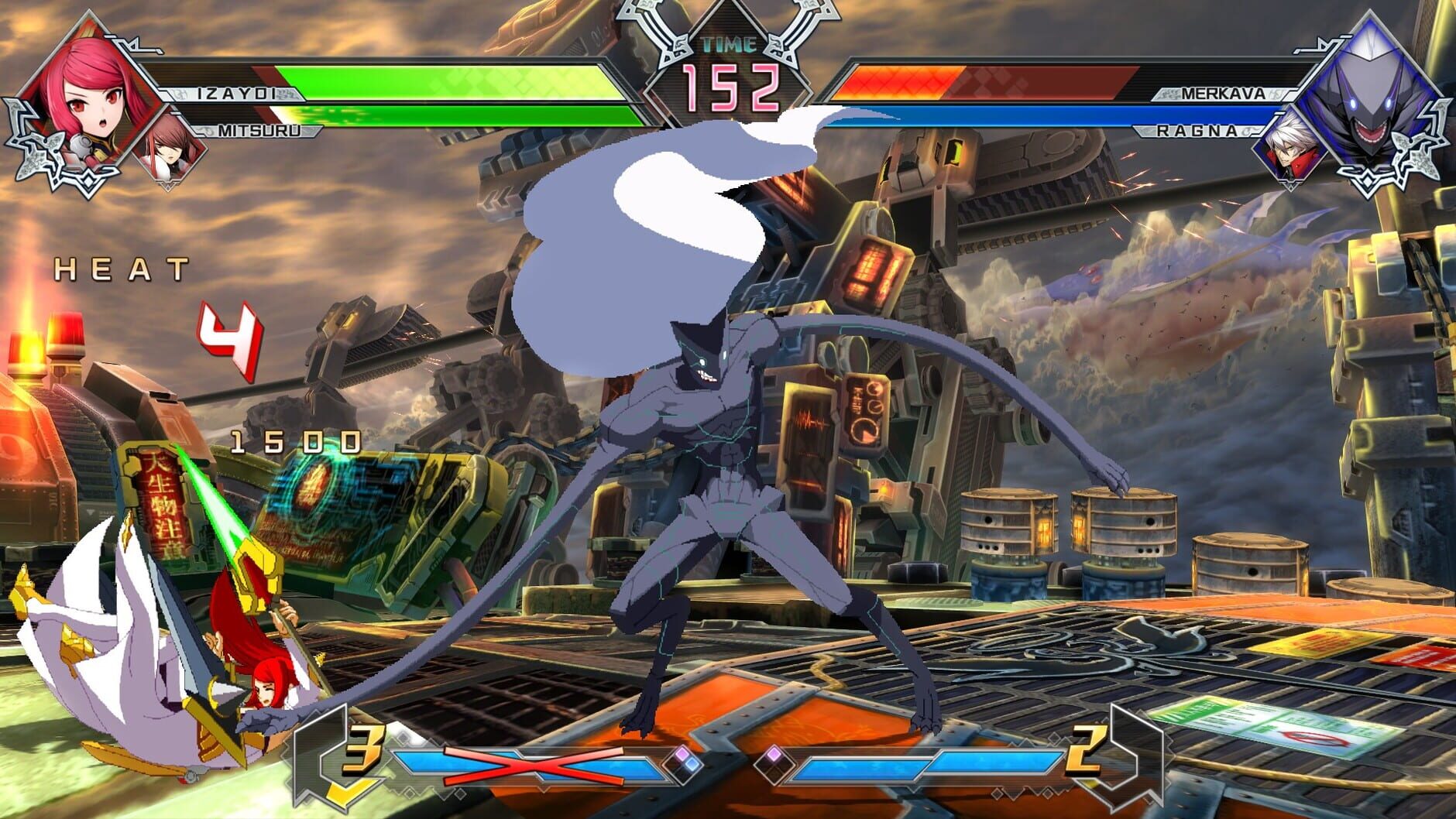 Screenshot for BlazBlue: Cross Tag Battle - Character Pack Vol. 4: Izayoi/Mitsuru/Merkava