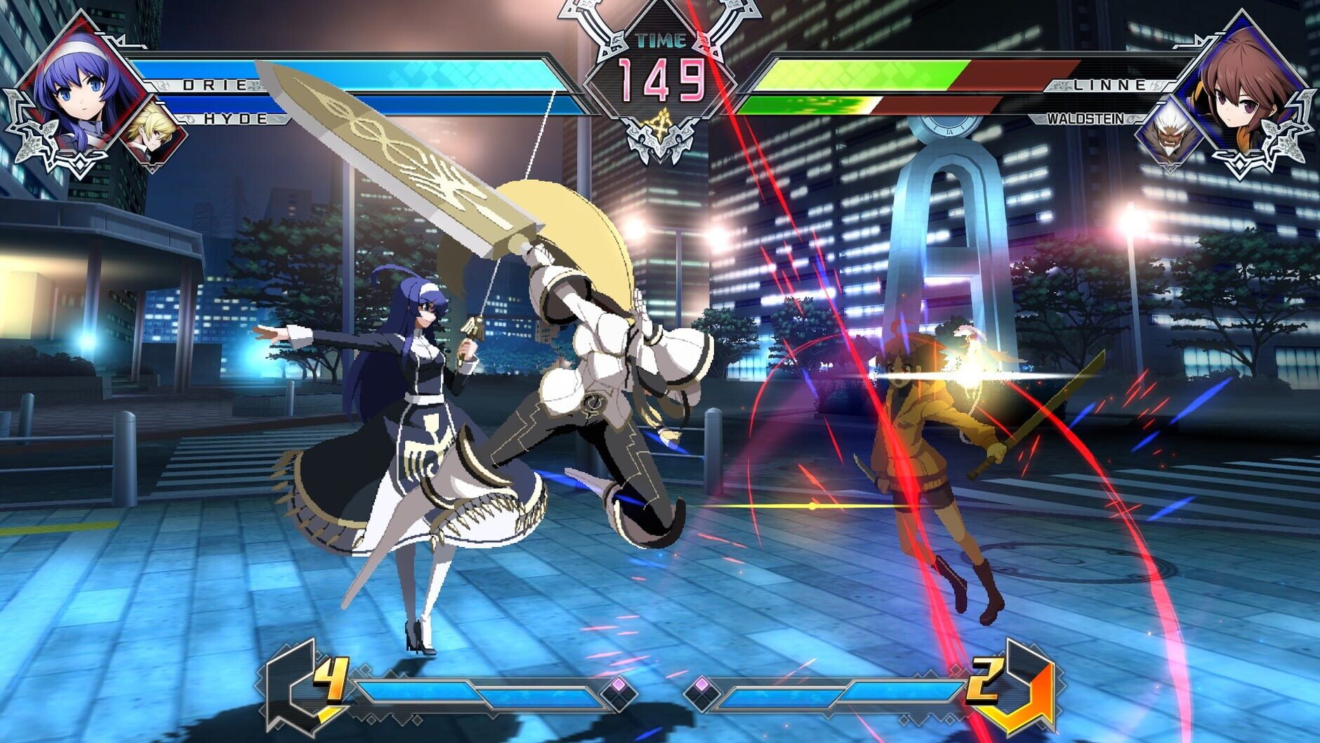 Screenshot for BlazBlue: Cross Tag Battle - Character Pack Vol. 1: Platinum/Kanji/Orie