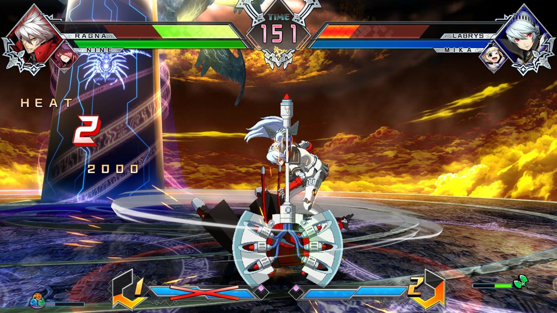 Screenshot for BlazBlue: Cross Tag Battle - Character Pack Vol. 6: Nine/Labrys/Mika