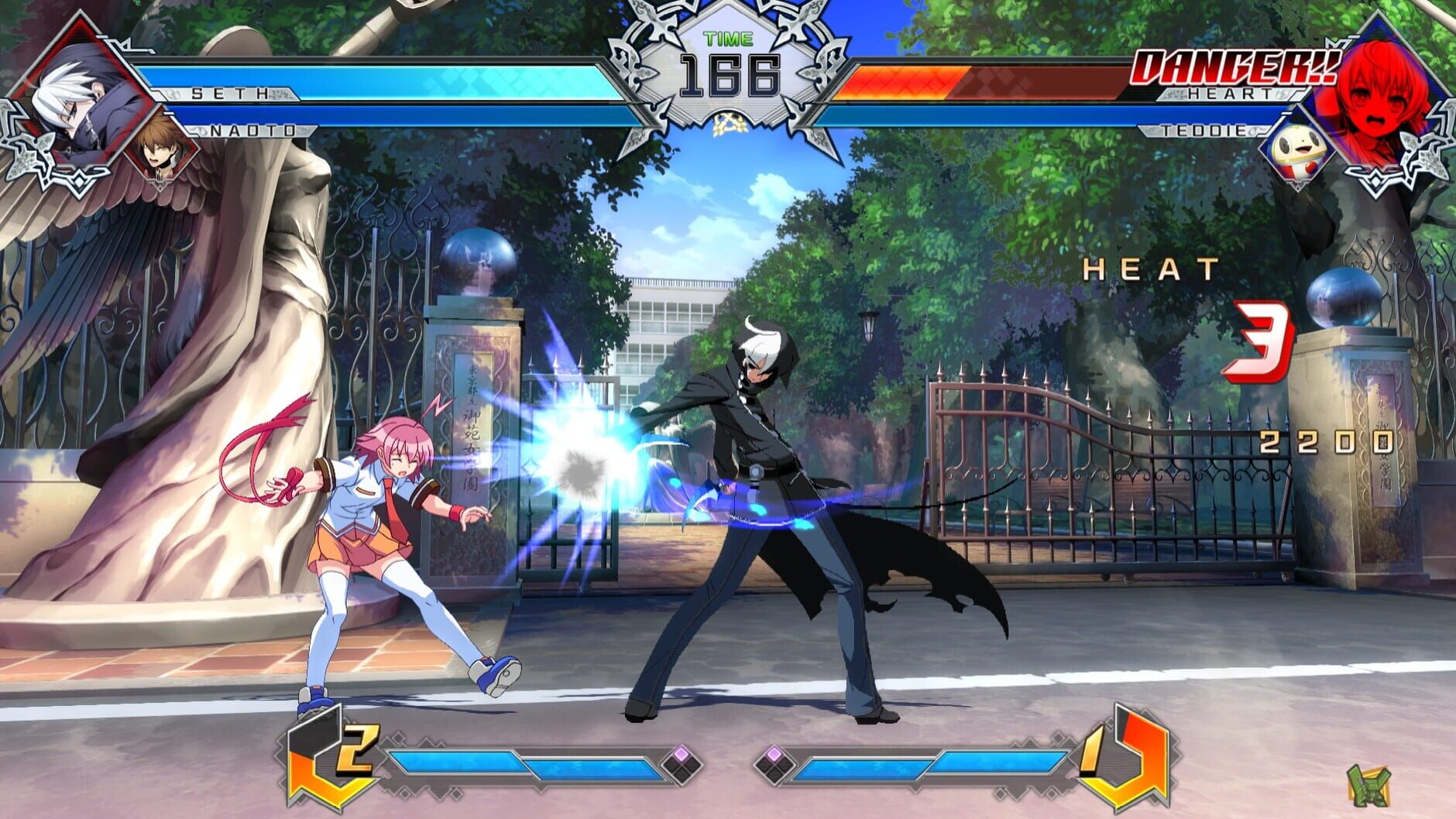 Screenshot for BlazBlue: Cross Tag Battle - Character Pack Vol. 7: Heart/NaotoKurogane/Teddie/Seth