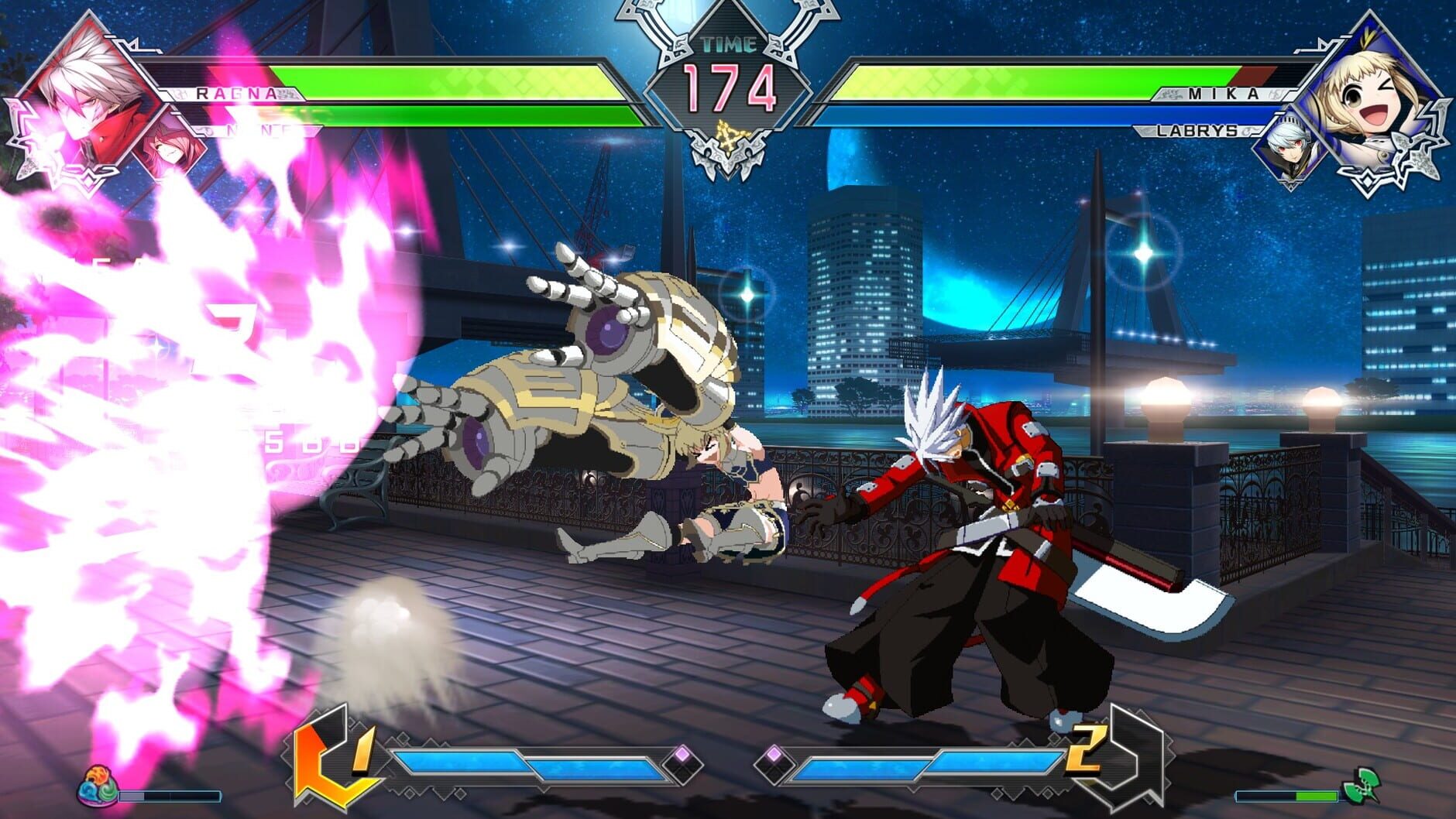 Screenshot for BlazBlue: Cross Tag Battle - Character Pack Vol. 6: Nine/Labrys/Mika