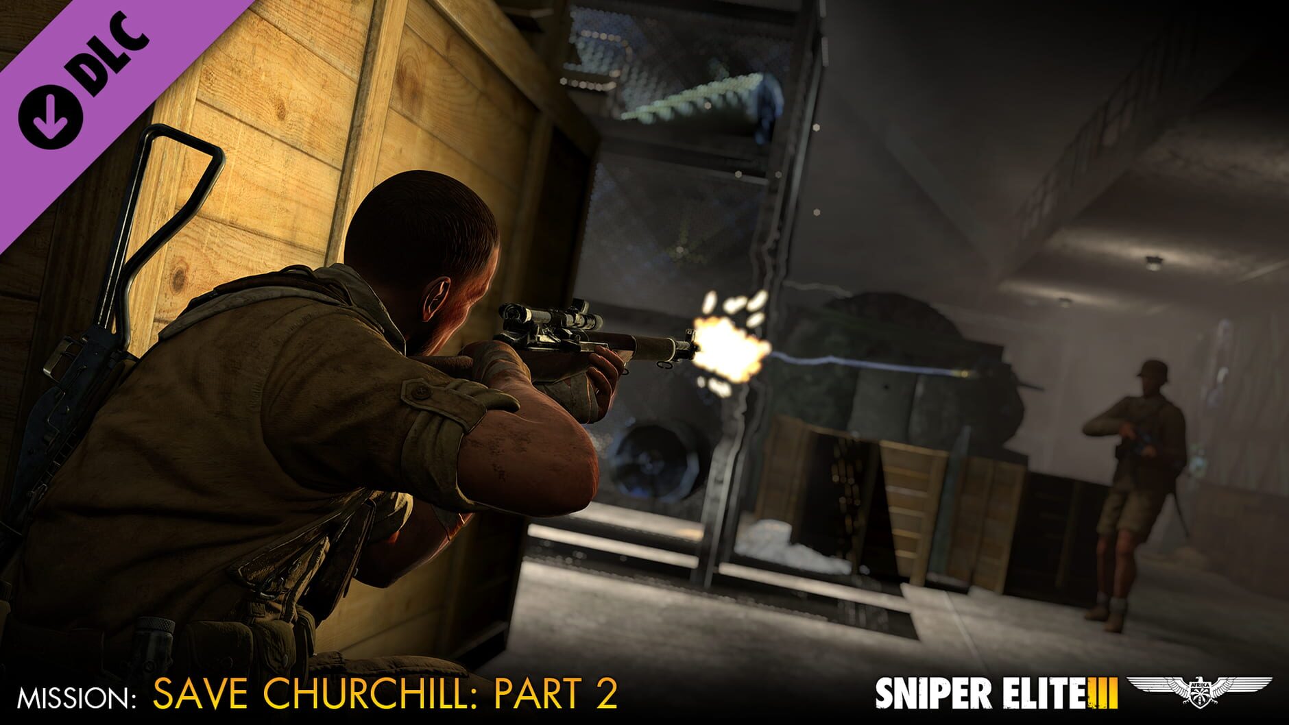 Screenshot for Sniper Elite III: Save Churchill Part 2 - Belly of the Beast