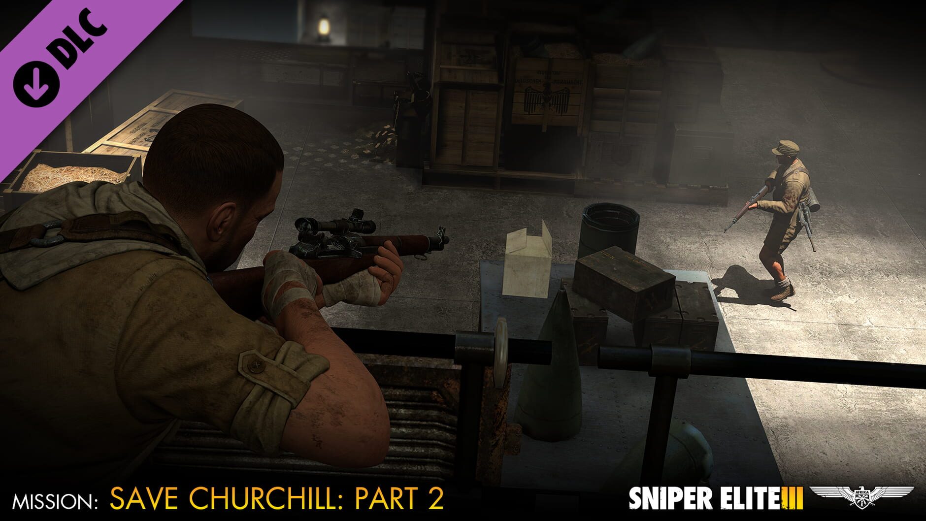 Screenshot for Sniper Elite III: Save Churchill Part 2 - Belly of the Beast