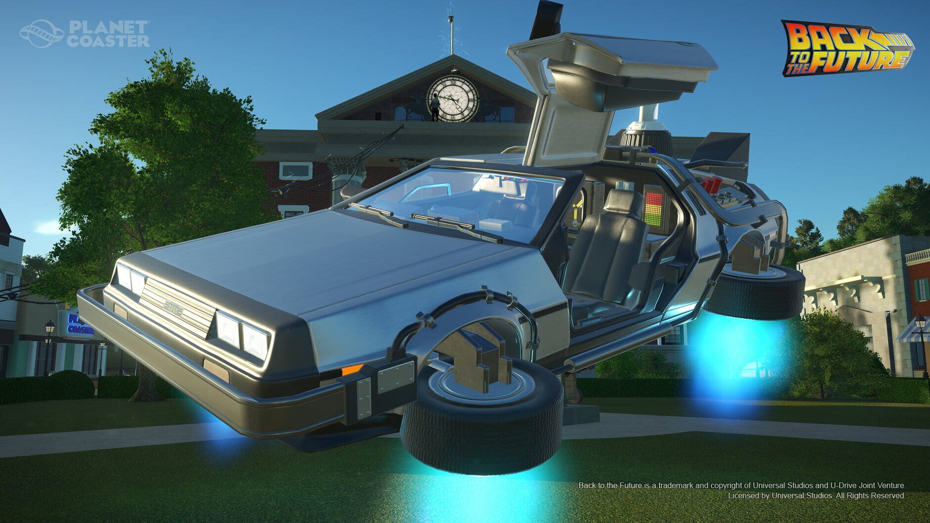 Screenshot for Planet Coaster: Back to the Future Time Machine Construction Kit