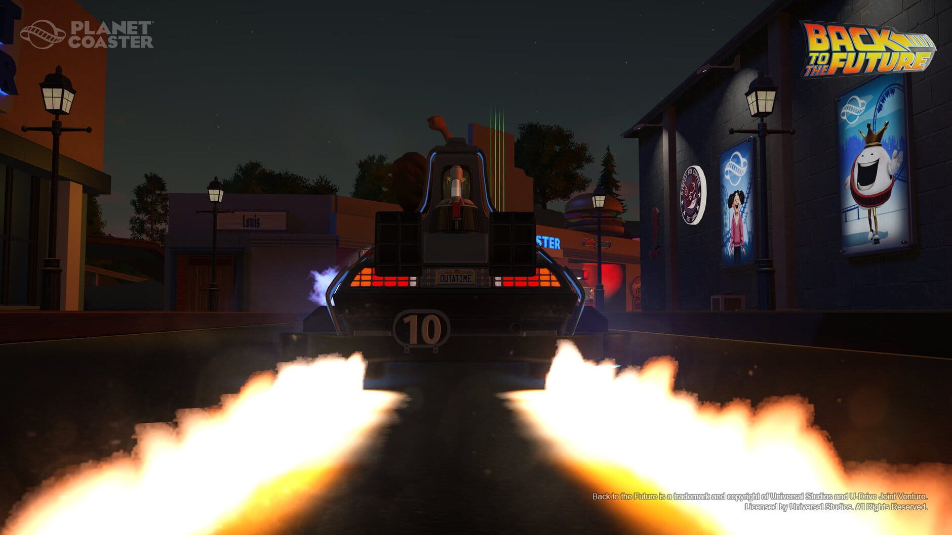 Screenshot for Planet Coaster: Back to the Future Time Machine Construction Kit