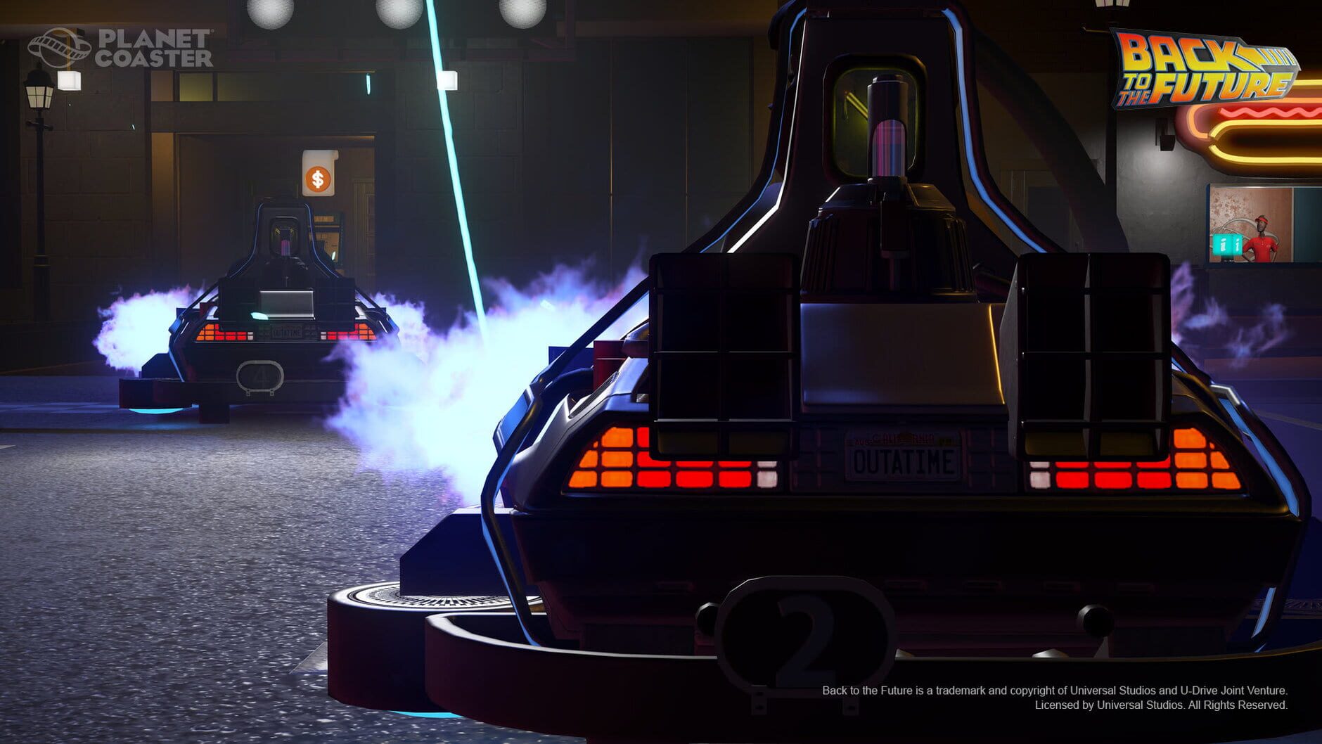 Screenshot for Planet Coaster: Back to the Future Time Machine Construction Kit