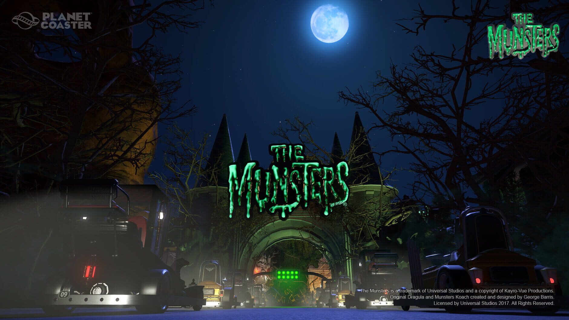 Screenshot for Planet Coaster: The Munsters Munster Koach Construction Kit