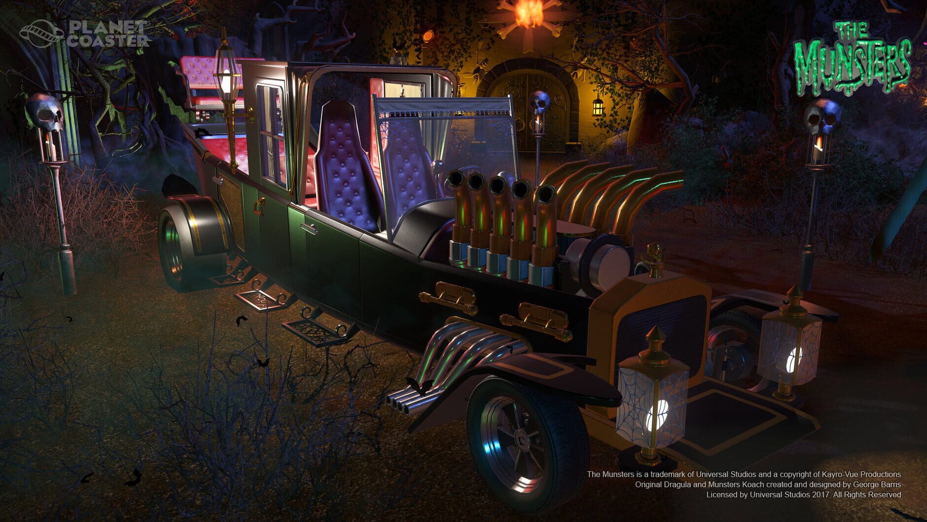 Screenshot for Planet Coaster: The Munsters Munster Koach Construction Kit