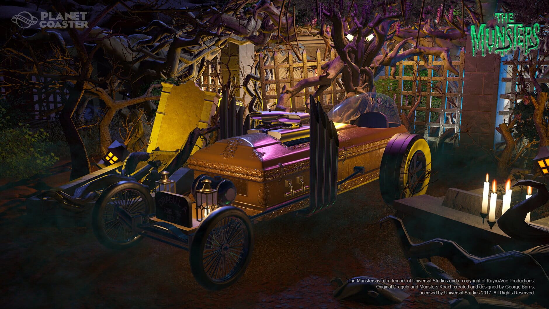 Screenshot for Planet Coaster: The Munsters Munster Koach Construction Kit