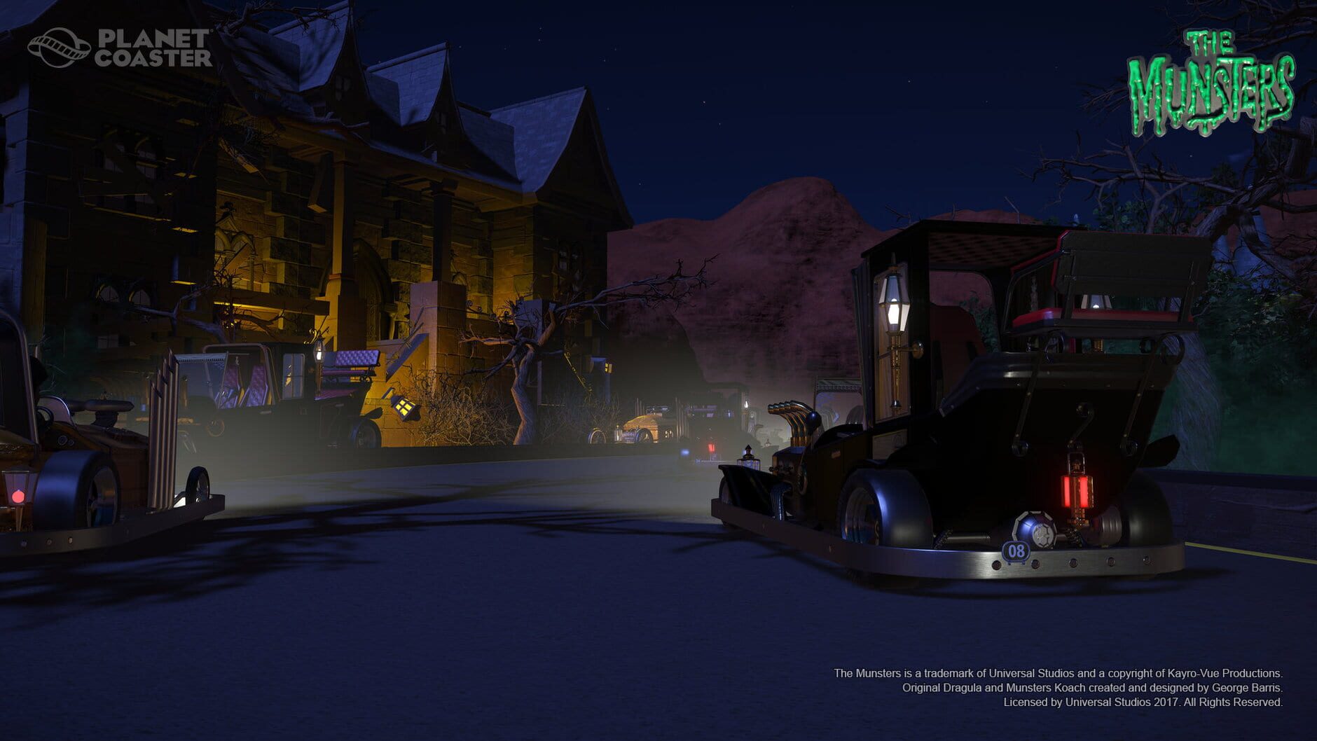 Screenshot for Planet Coaster: The Munsters Munster Koach Construction Kit