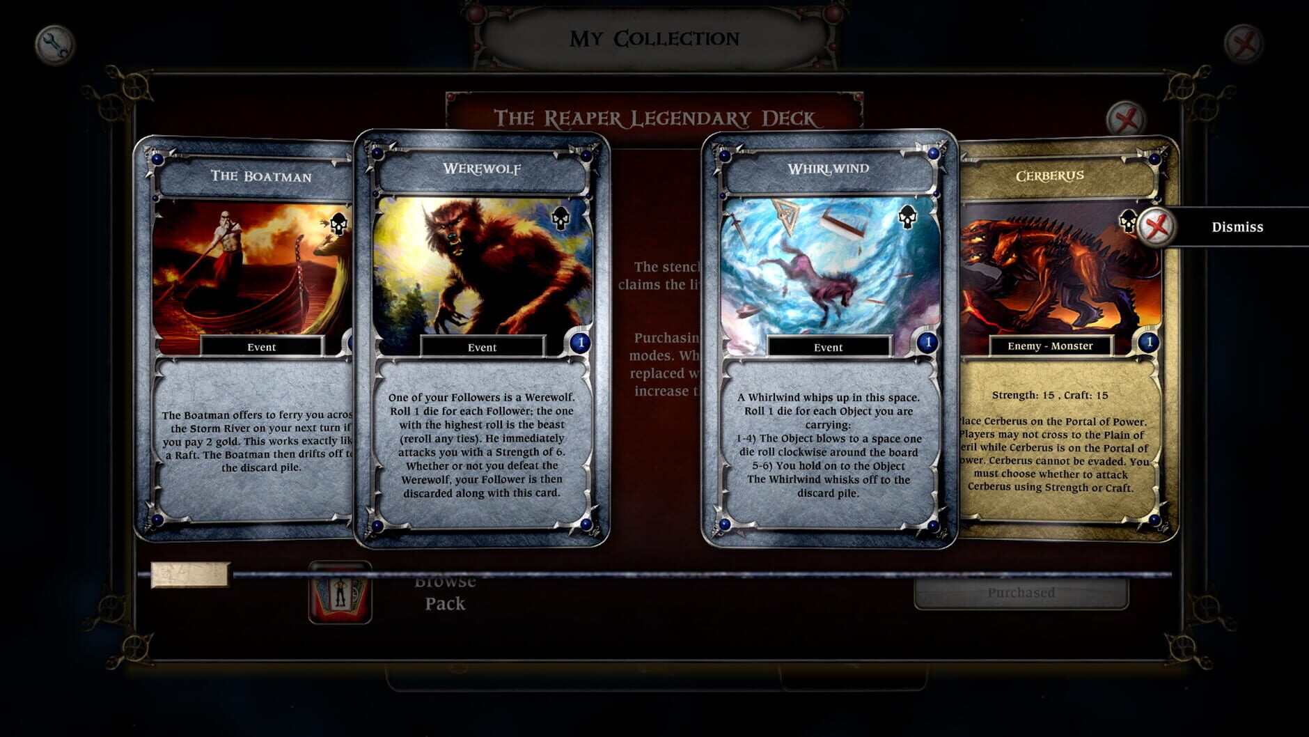 Screenshot for Talisman: The Reaper Expansion - Legendary Deck