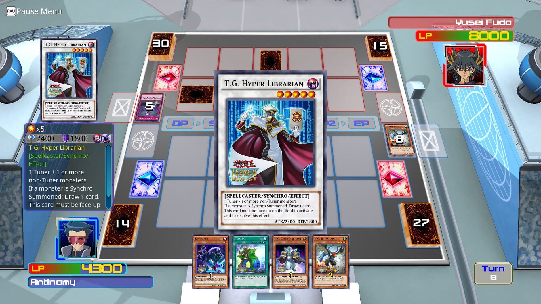 Screenshot for Yu-Gi-Oh! Legacy of the Duelist: 5D's For the Future