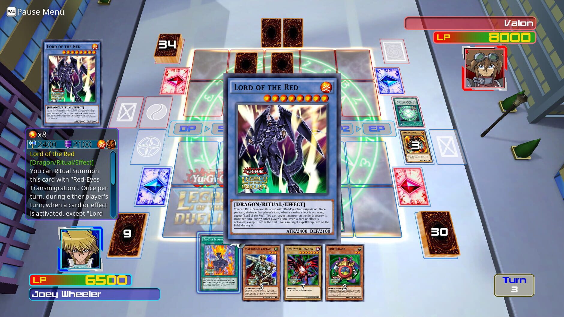 Screenshot for Yu-Gi-Oh! Legacy of the Duelist: Waking the Dragons - Joey’s Journey
