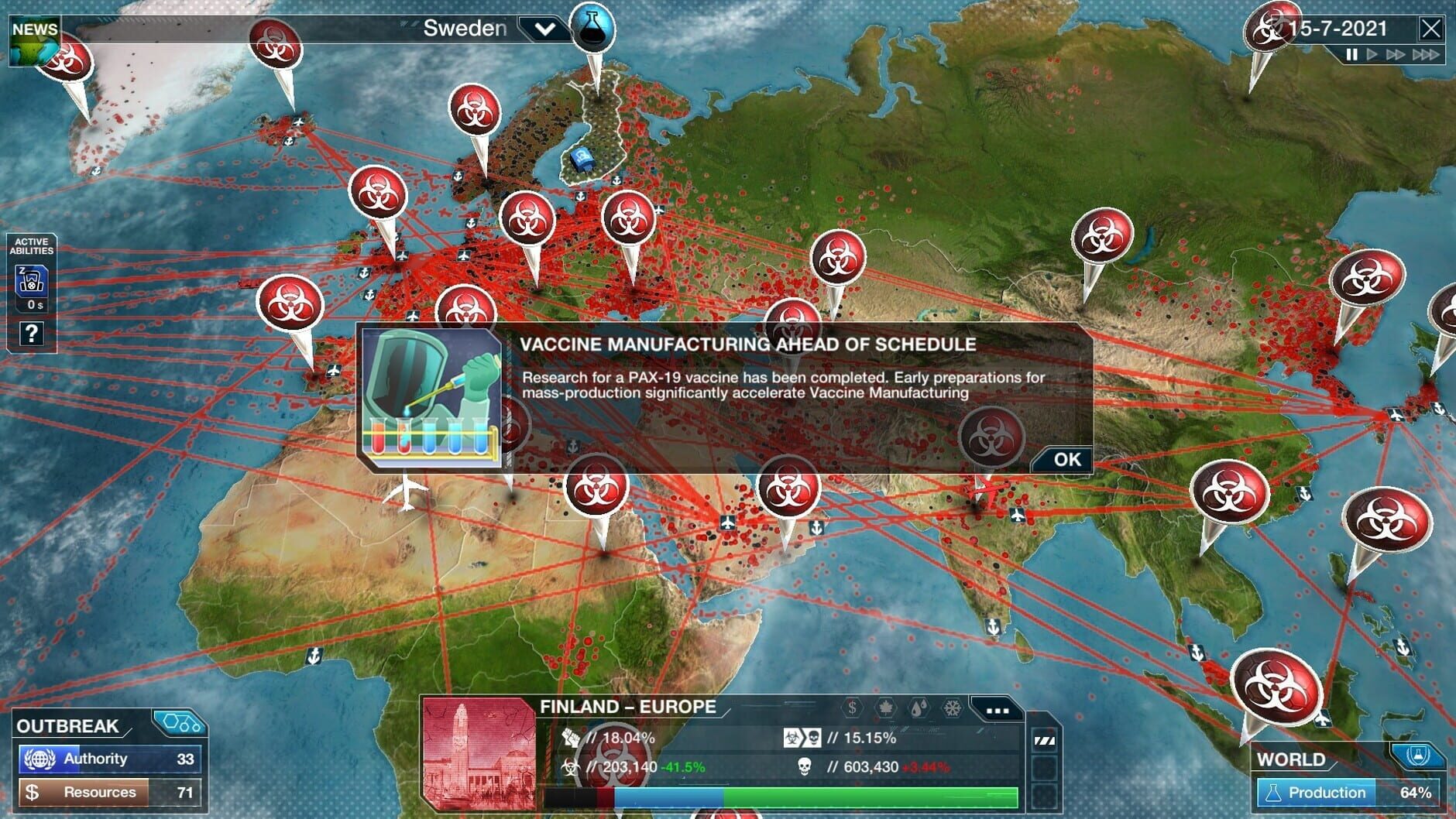 Screenshot for Plague Inc: The Cure