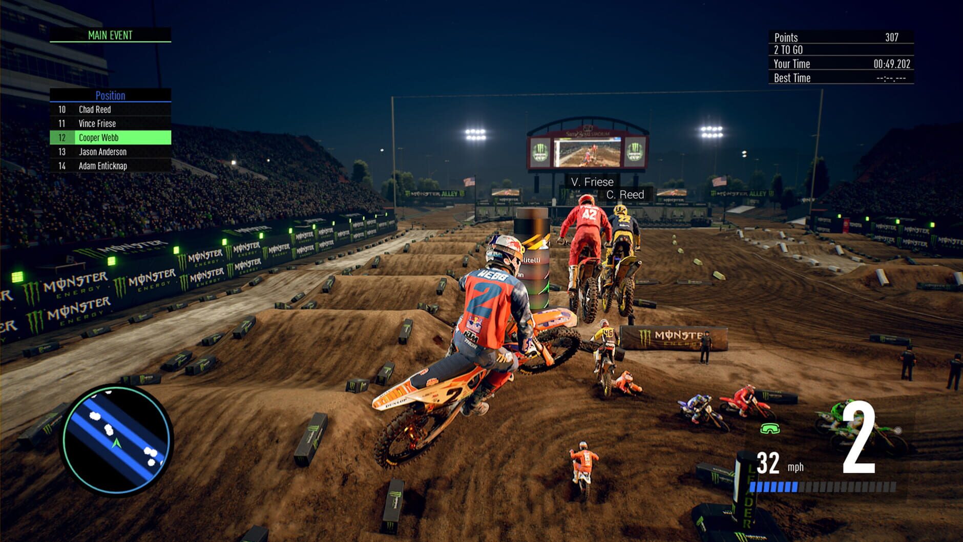 Screenshot for Monster Energy Supercross: The Official Videogame 3 - Monster Energy Cup