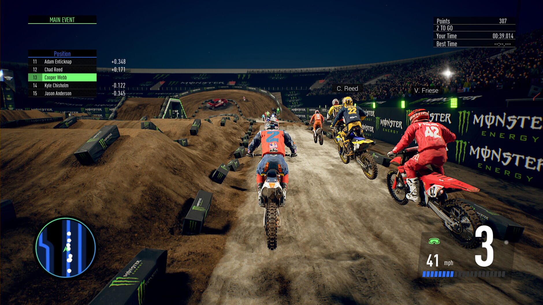 Screenshot for Monster Energy Supercross: The Official Videogame 3 - Monster Energy Cup