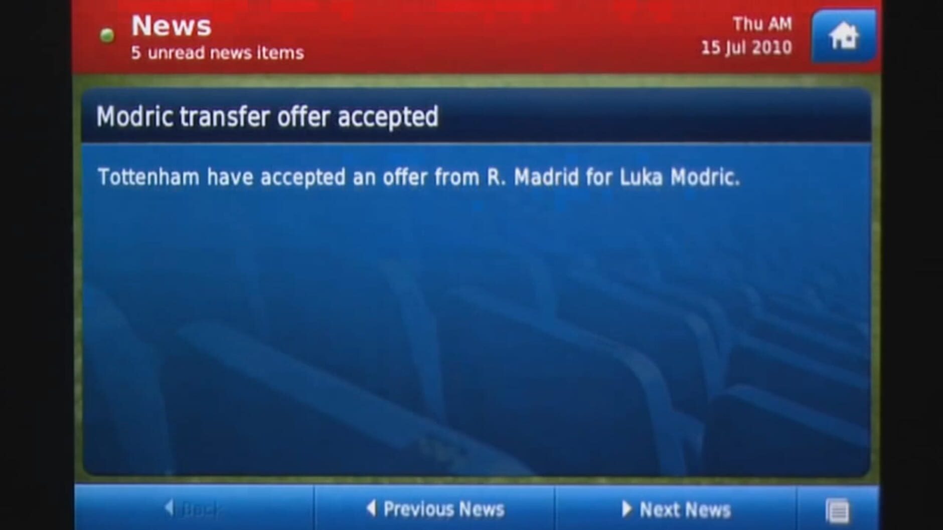 Screenshot for Football Manager Handheld 2011