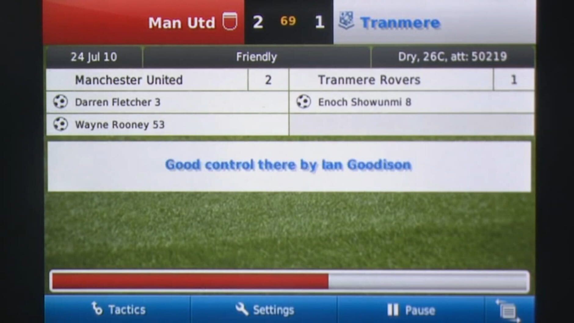 Screenshot for Football Manager Handheld 2011