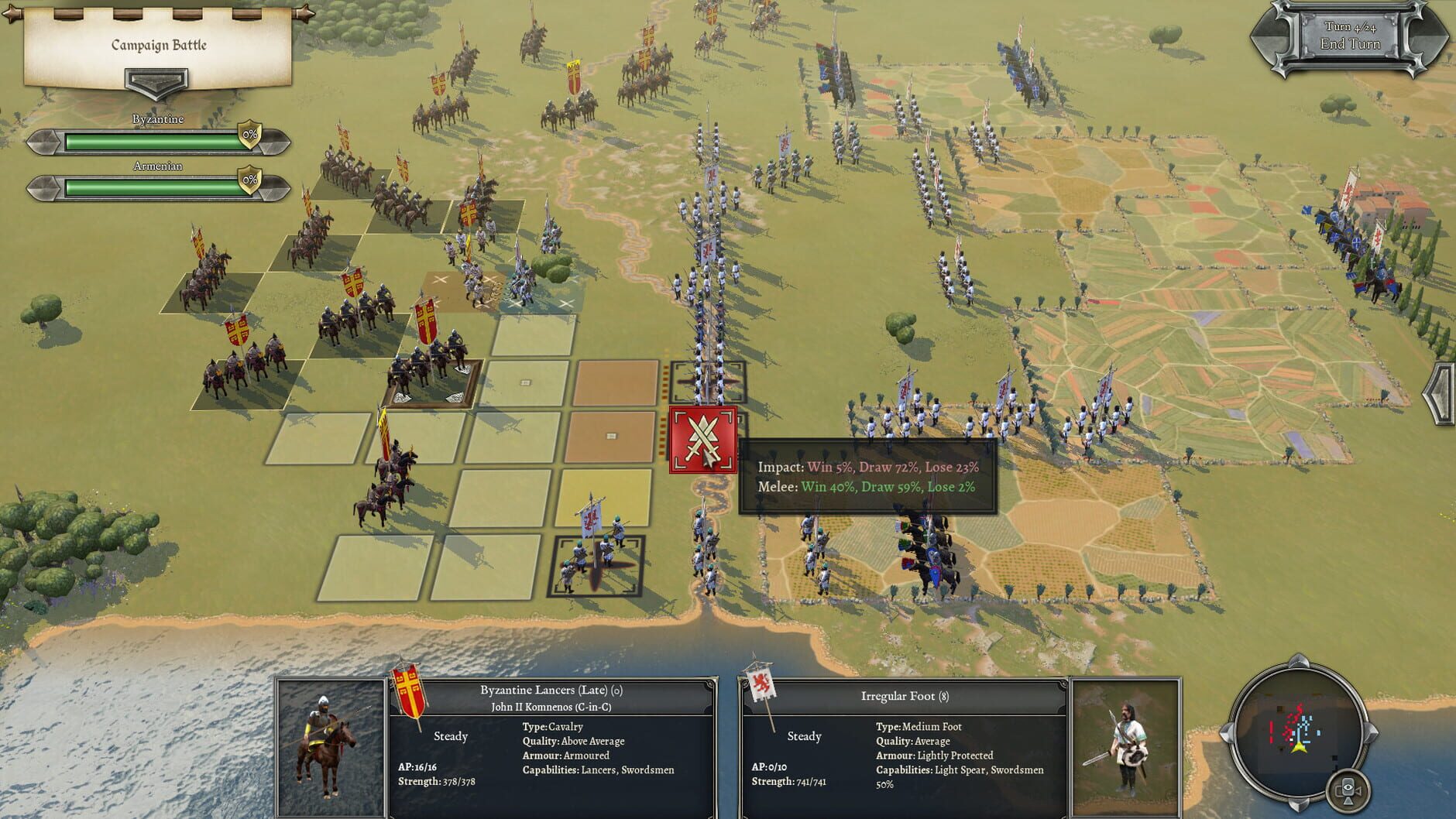 Screenshot for Field of Glory II: Medieval - Swords and Scimitars