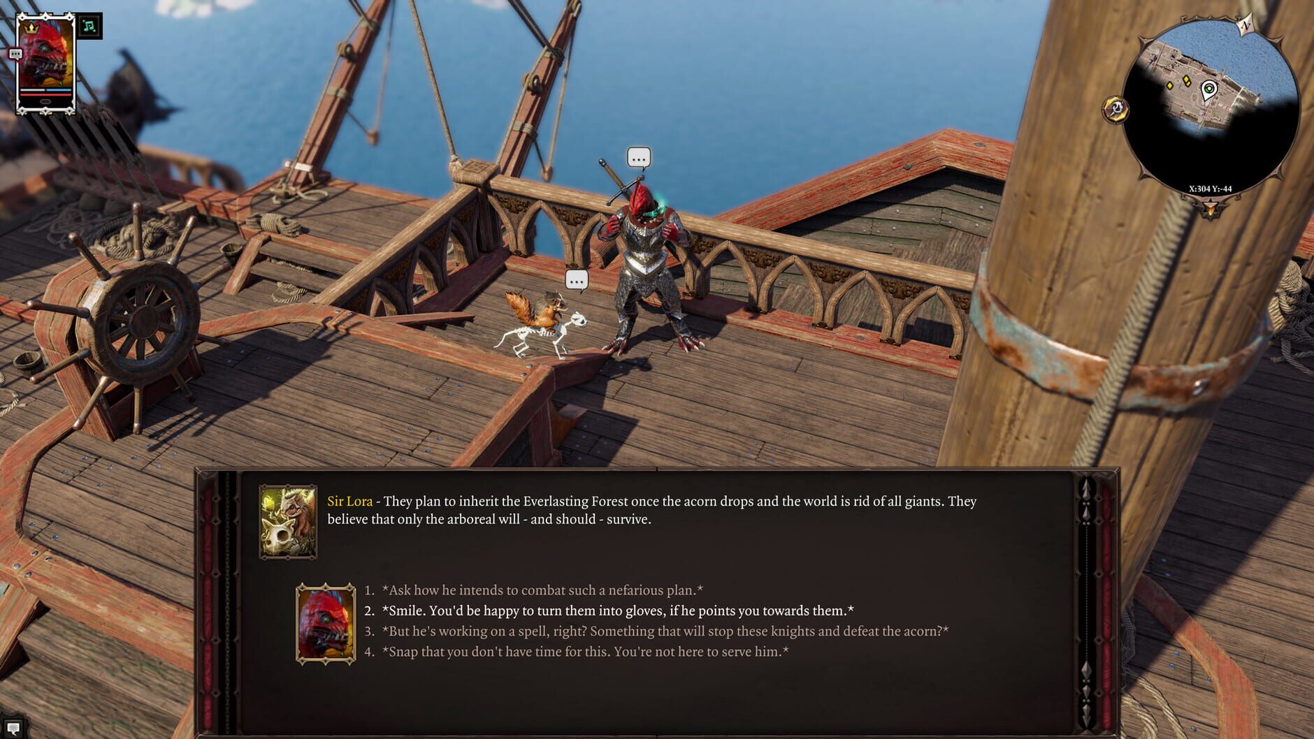 Screenshot for Divinity: Original Sin II - Definitive Edition: Companion - Sir Lora the Squirrel