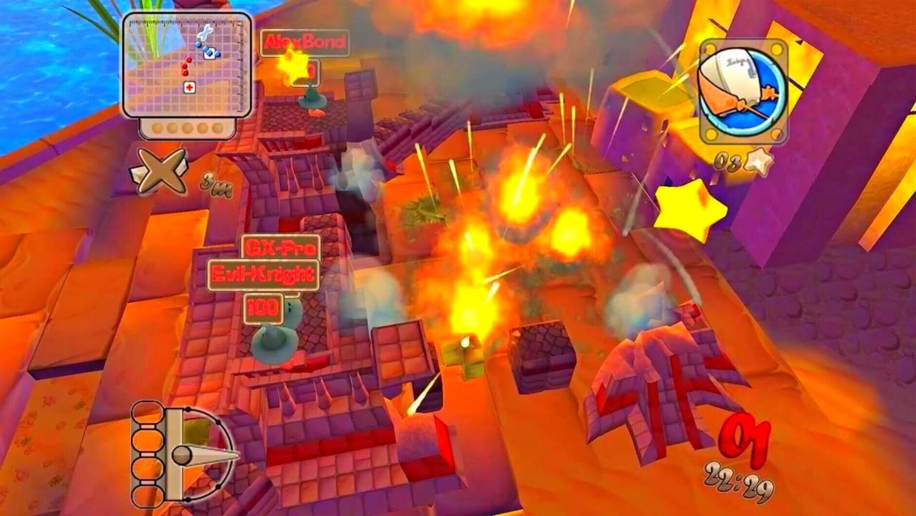 Screenshot for Worms Forts: Under Siege
