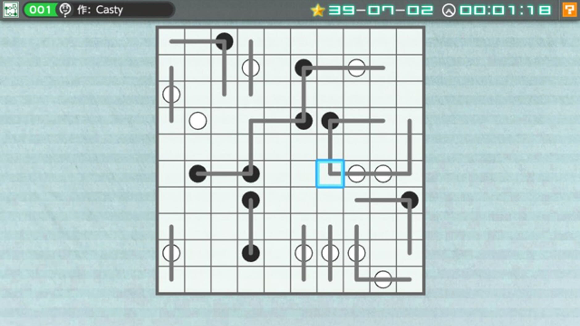 Screenshot for Nikoli no Puzzle V: Masyu