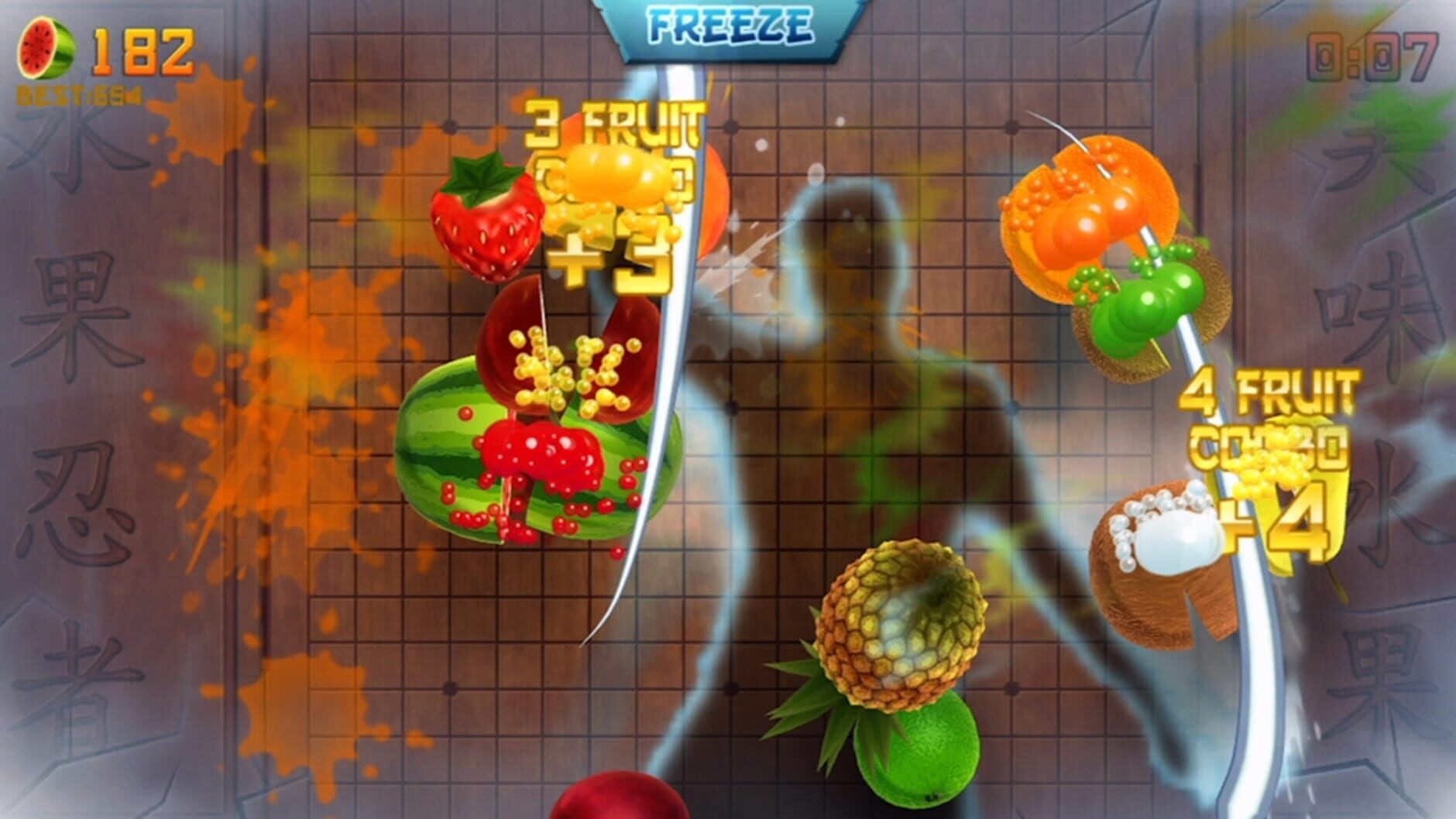 Screenshot for Fruit Ninja Kinect