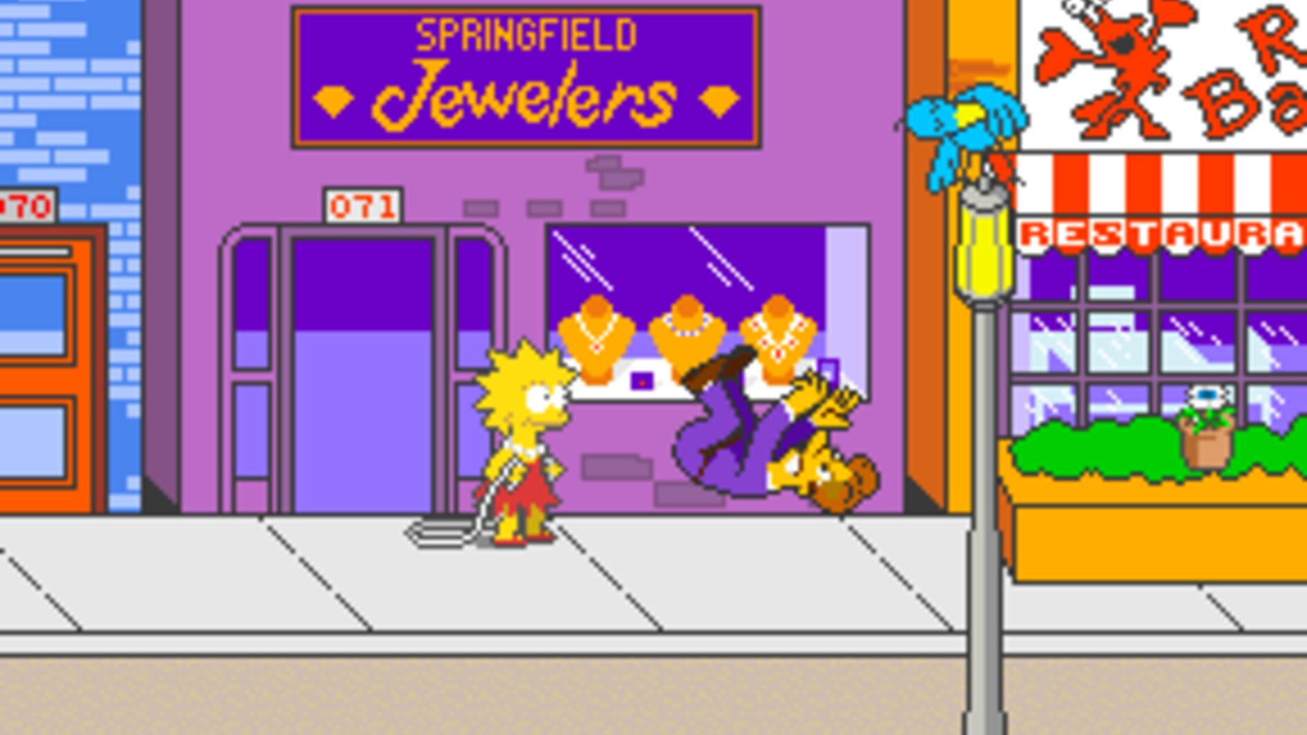 Screenshot for The Simpsons Arcade Game