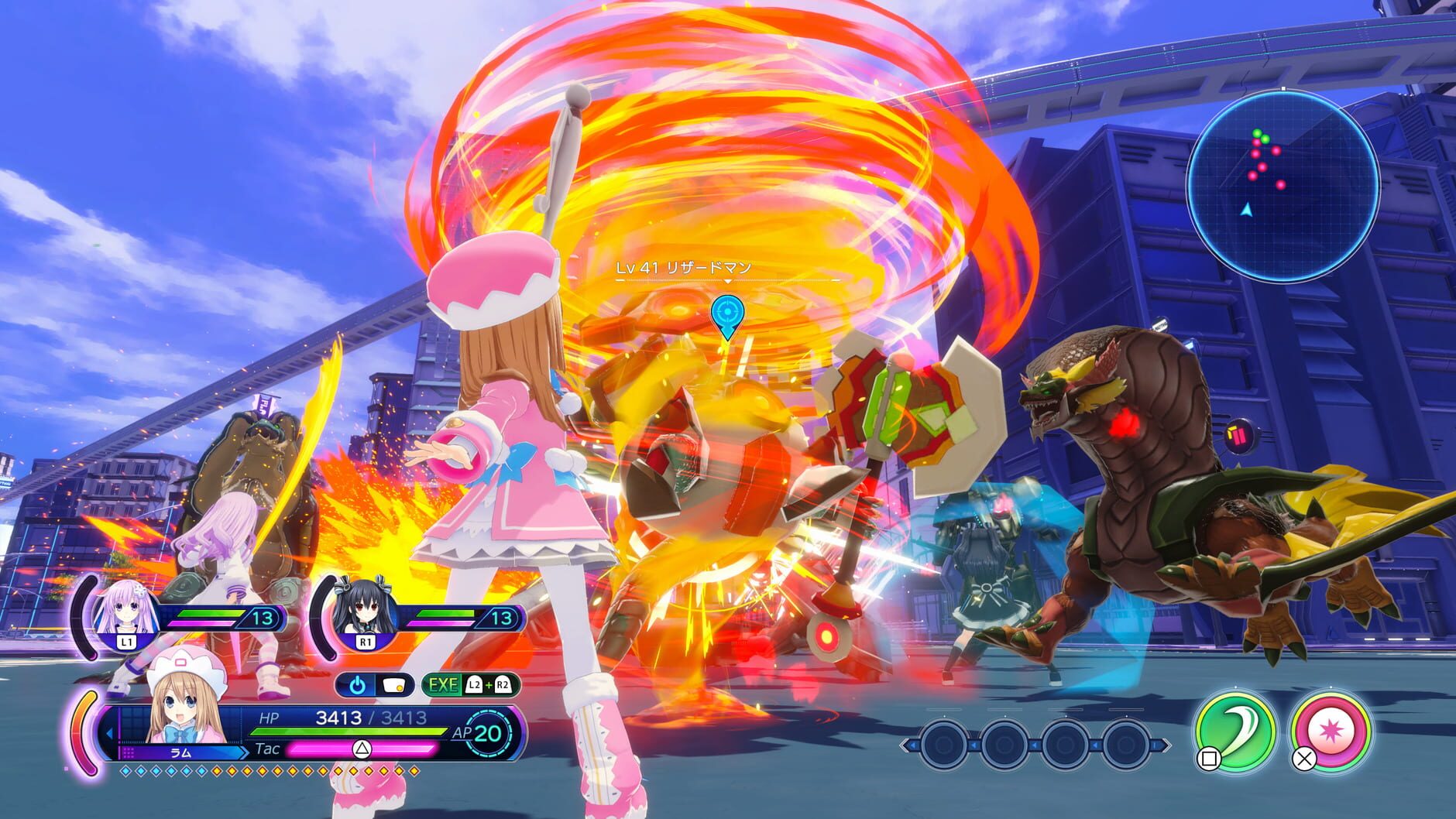 Screenshot for Neptunia: Sisters vs. Sisters