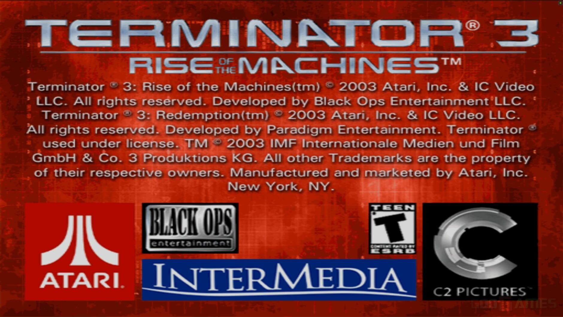 Screenshot for Terminator 3: Rise of the Machines
