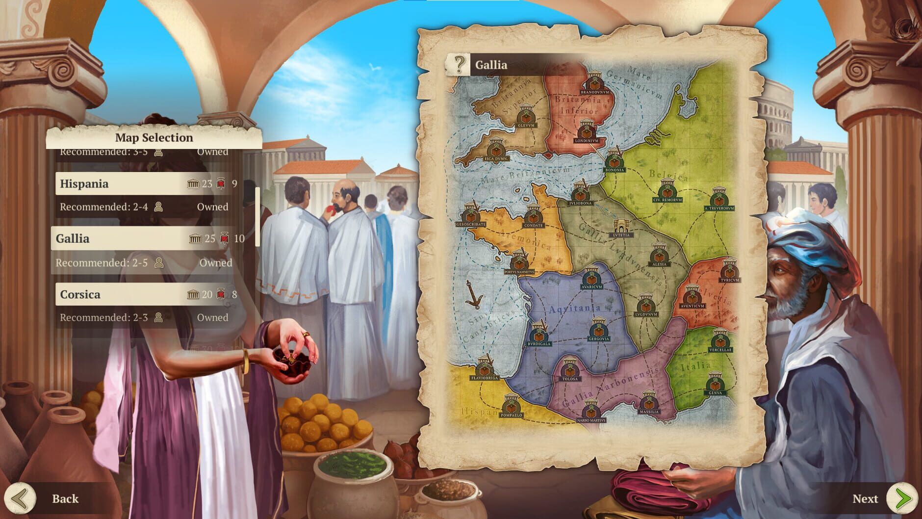 Screenshot for Concordia: Digital Edition - Corsica & Gallia