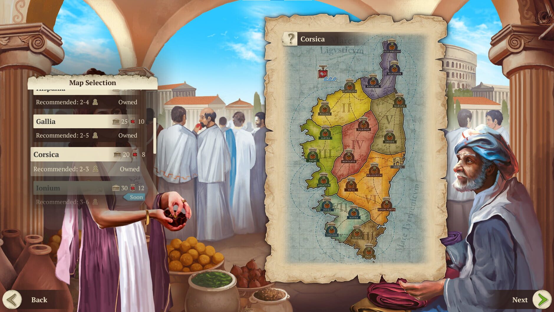 Screenshot for Concordia: Digital Edition - Corsica & Gallia