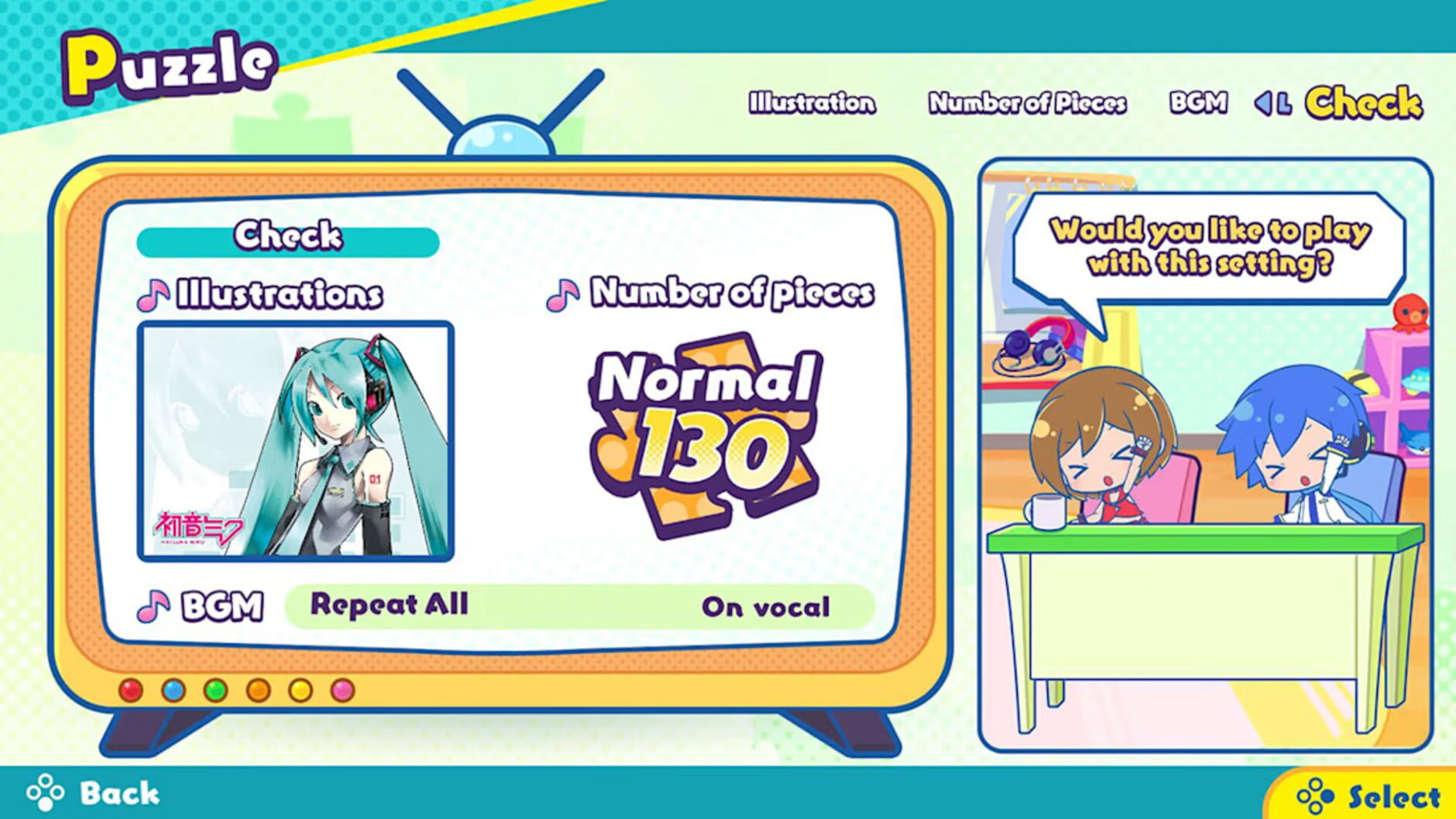 Screenshot for Hatsune Miku Jigsaw Puzzle