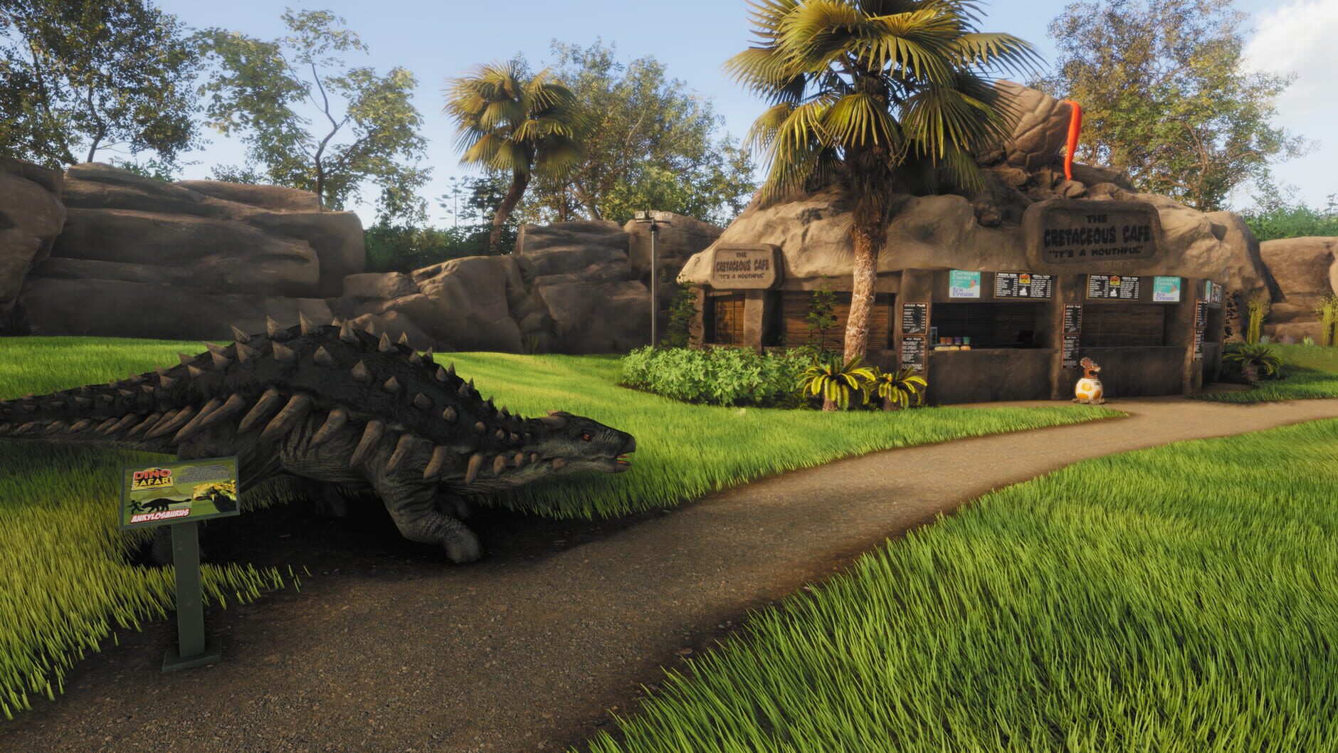 Screenshot for Lawn Mowing Simulator: Dino Safari