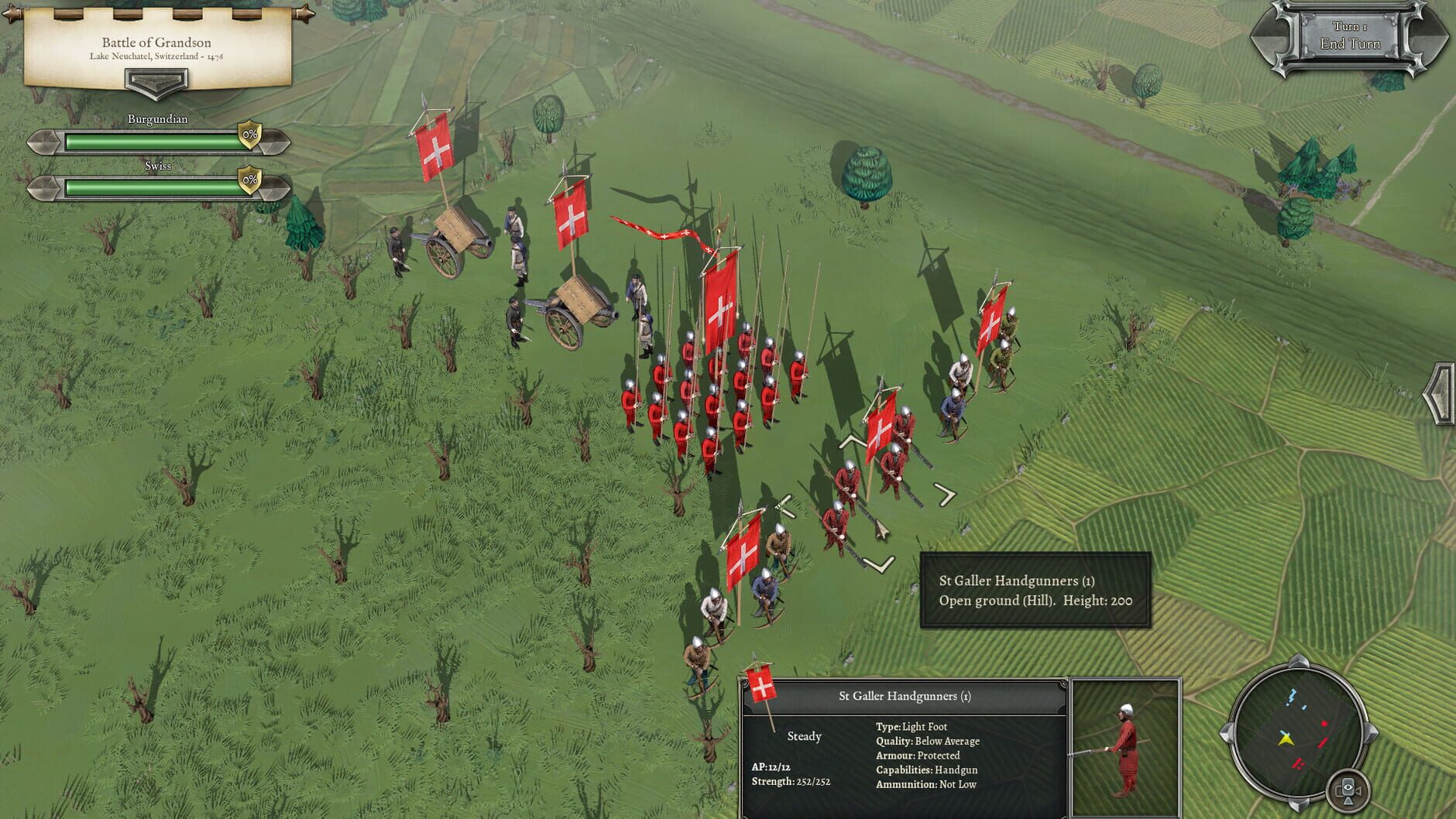 Screenshot for Field of Glory II: Medieval - Rise of the Swiss