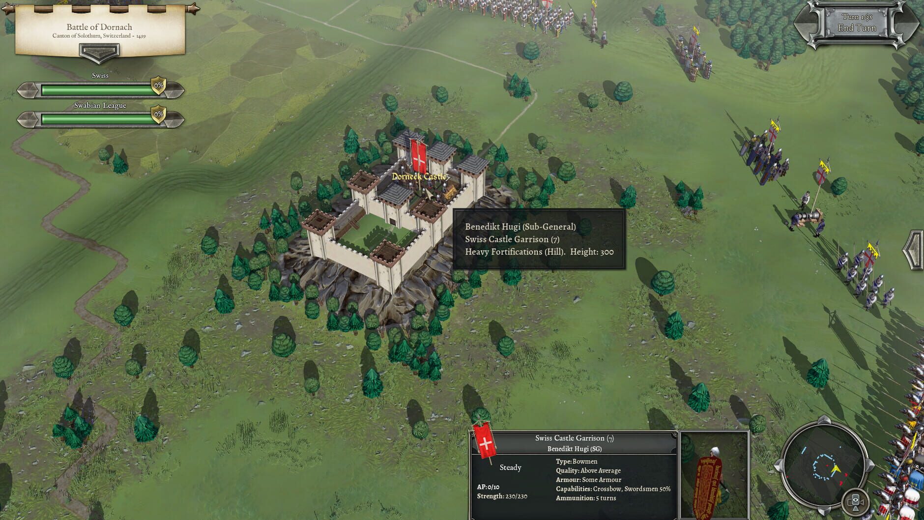 Screenshot for Field of Glory II: Medieval - Rise of the Swiss