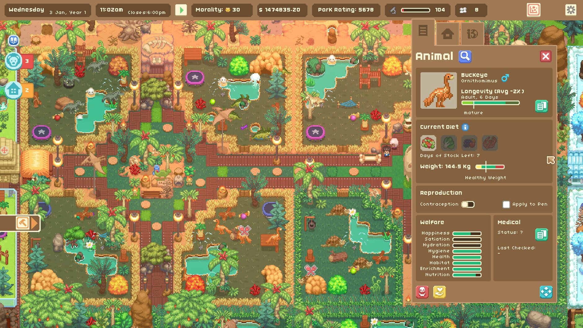 Screenshot for Let's Build a Zoo: Dinosaur Island