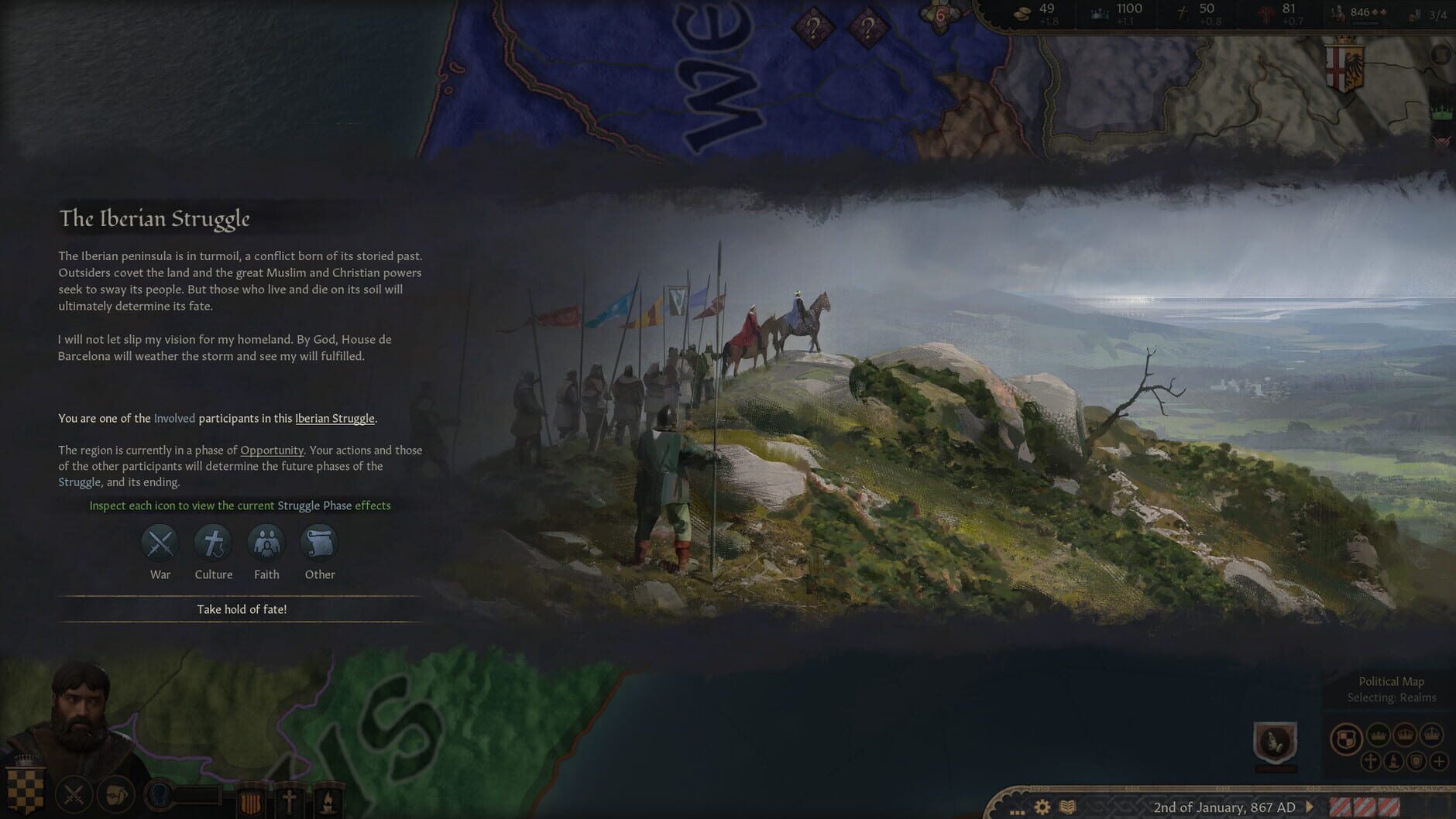 Screenshot for Crusader Kings III: Fate of Iberia
