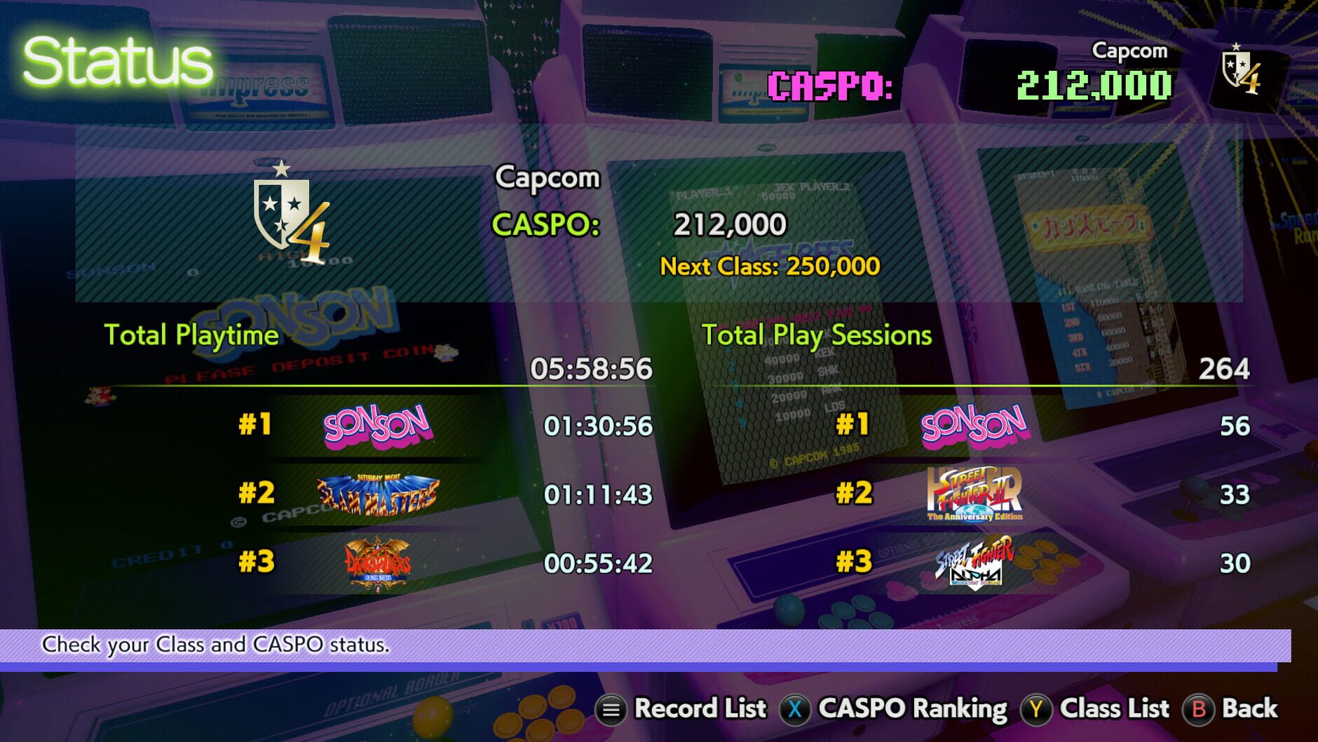 Screenshot for Capcom Arcade 2nd Stadium