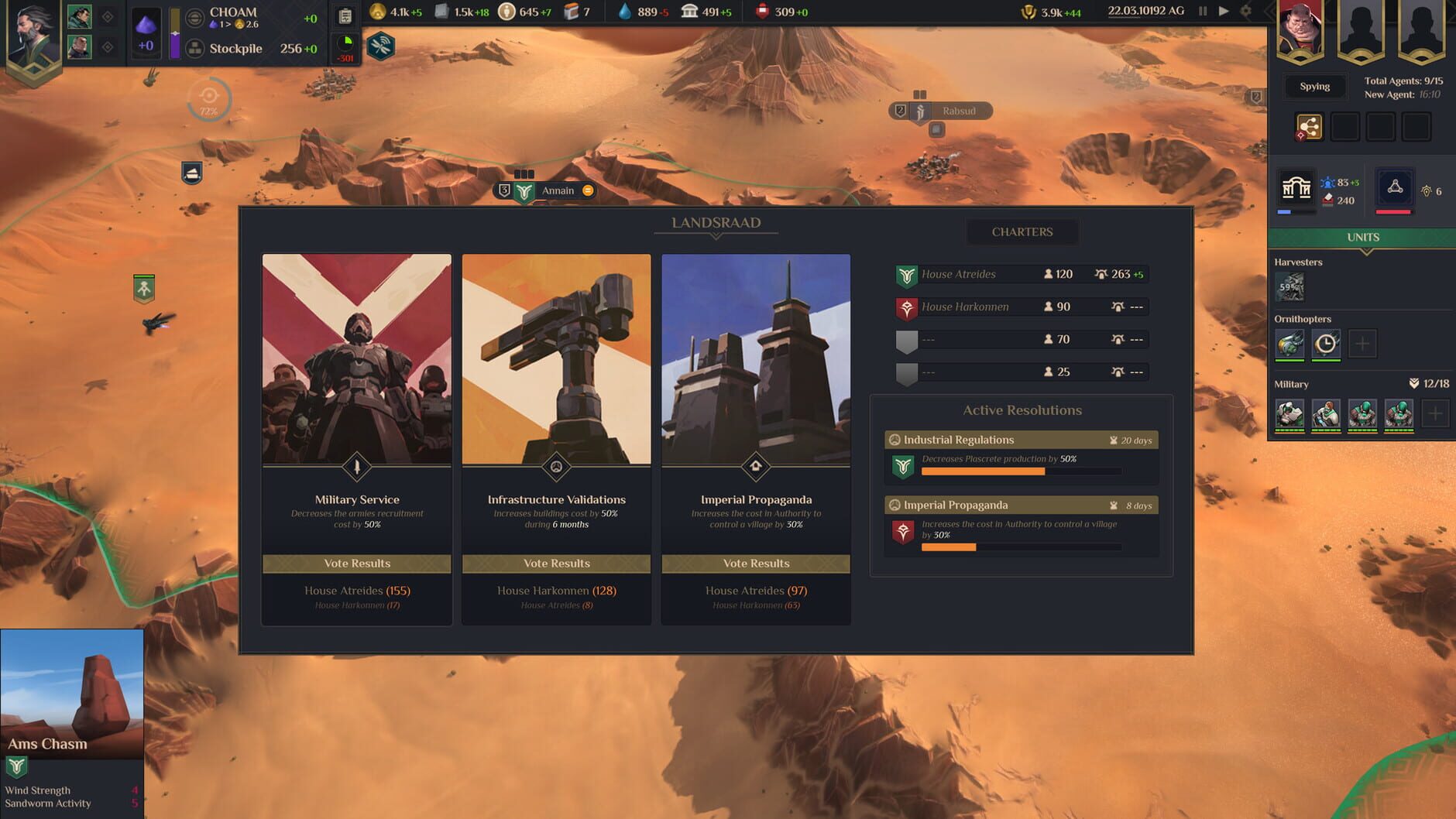 Screenshot for Dune: Spice Wars