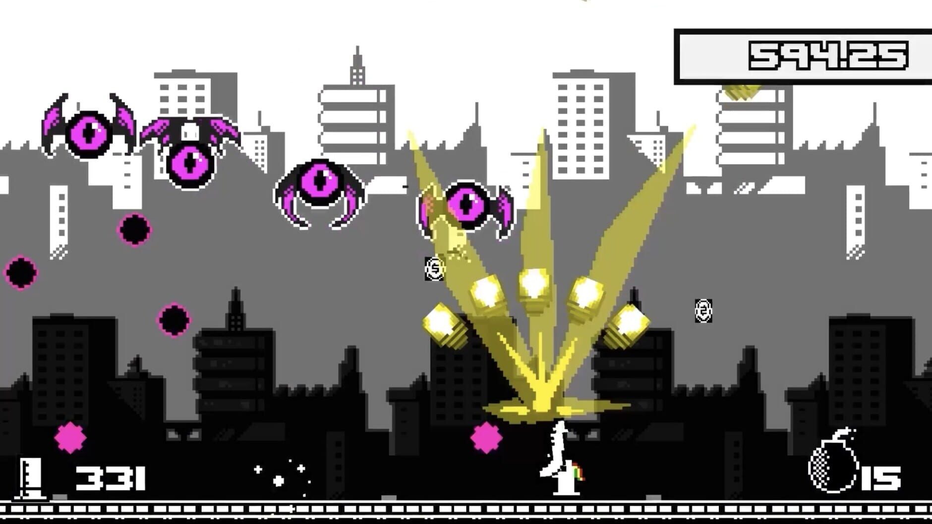 Screenshot for Unichrome: A 1-Bit Unicorn Adventure