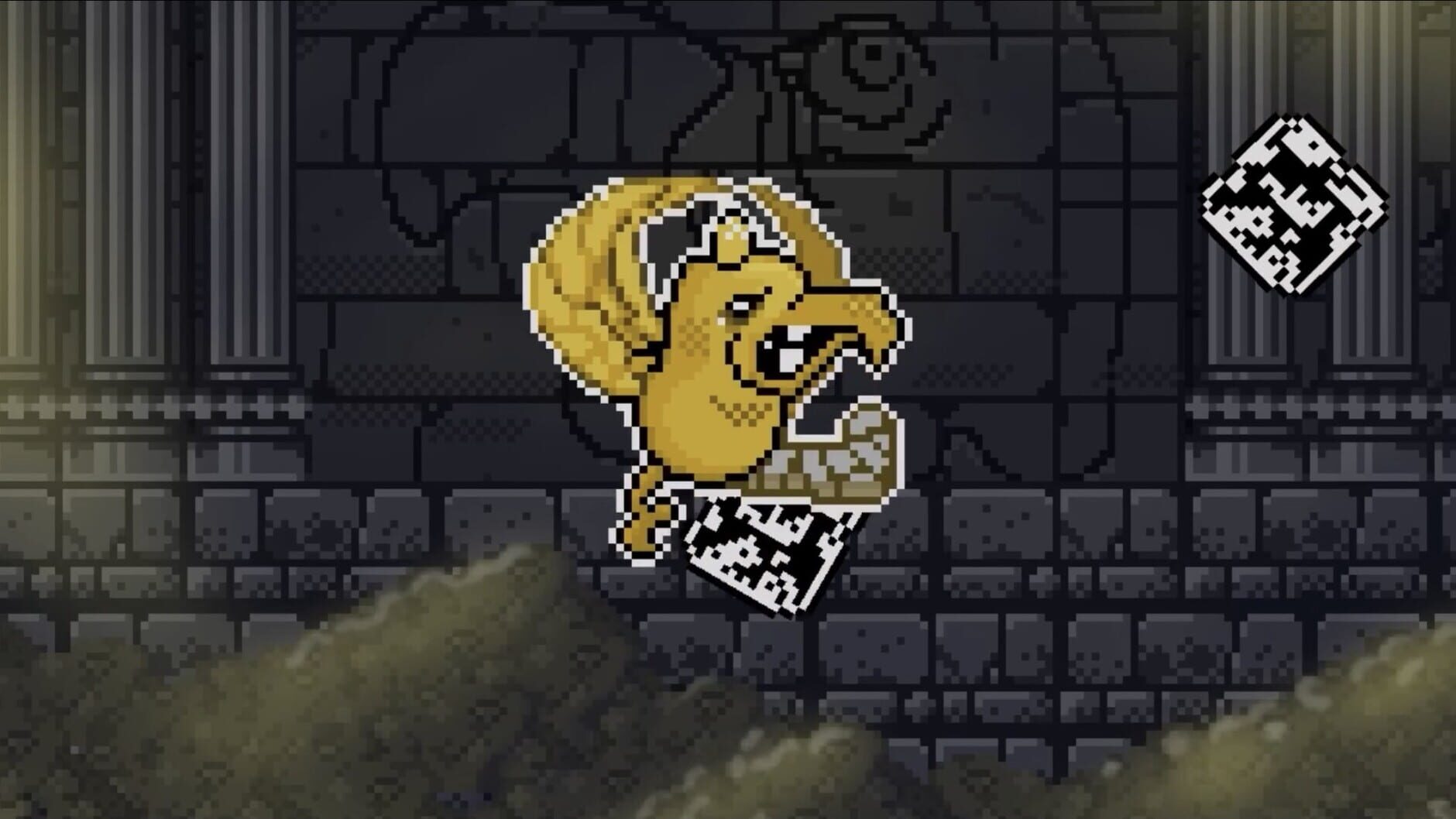 Screenshot for Unichrome: A 1-Bit Unicorn Adventure
