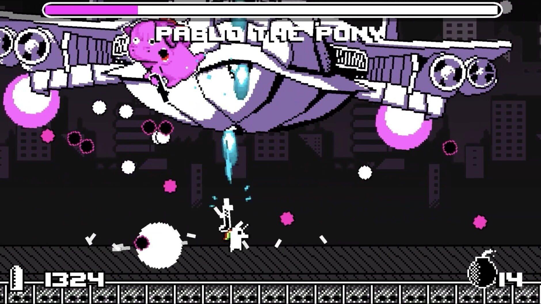 Screenshot for Unichrome: A 1-Bit Unicorn Adventure