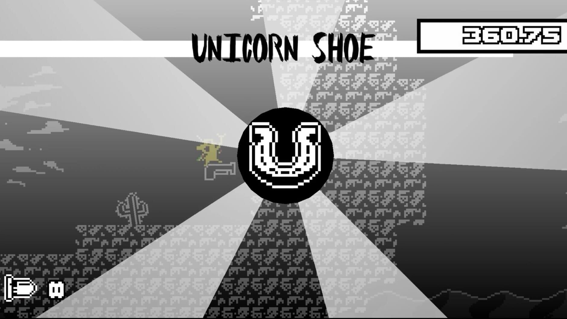 Screenshot for Unichrome: A 1-Bit Unicorn Adventure