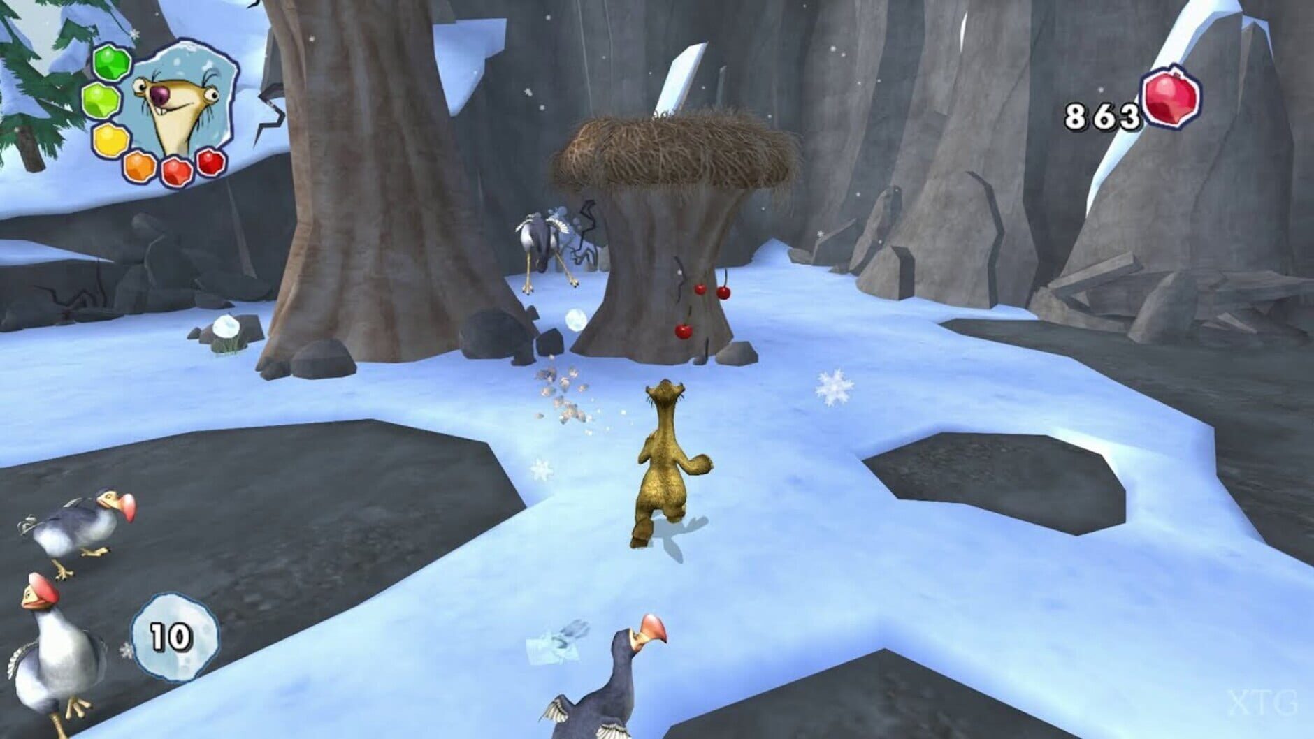Screenshot for Ice Age: Dawn of the Dinosaurs