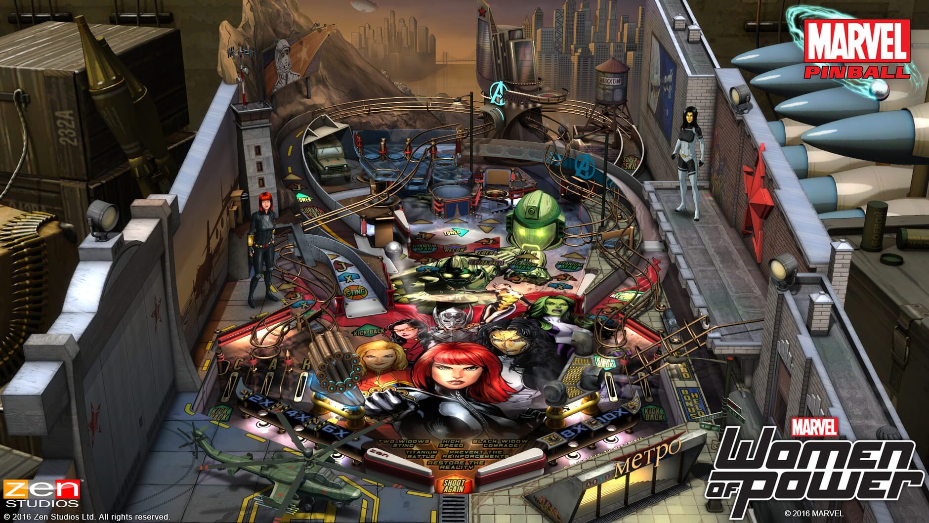 Screenshot for Pinball FX2: Marvel's Women of Power