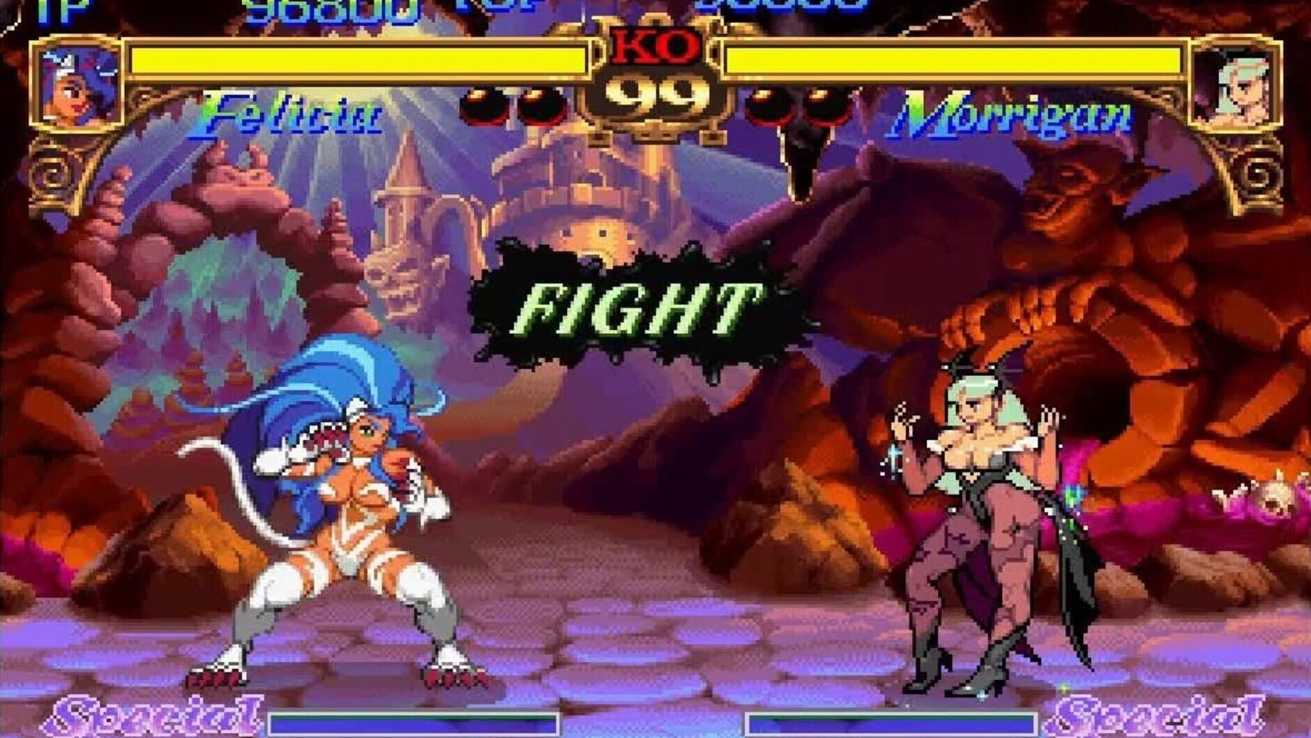 Screenshot for Darkstalkers: The Night Warriors